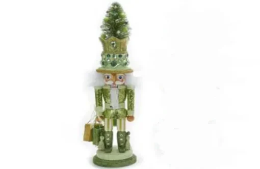 20.5″ Green With Tree Nutcracker