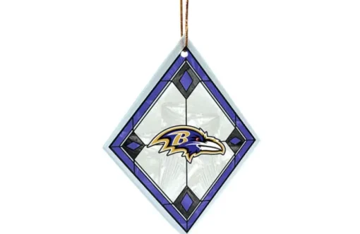 Baltimore Ravens Glass Diamond