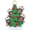 Family Of 4 Bears In Tree