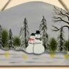 Family Of 2 Snowmen Plaque