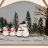 Family Of 5 Snowmen Plaque