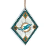 Miami Dolphins Glass Diamond