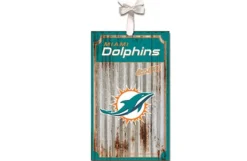 Miami Dolphins Metal Corrugate