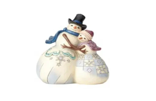 Snowman Couple Hugging