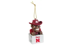University Of Nebraska Mini Tiki Ornament