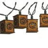 Wooden Lantern Bears & Deer Light Set