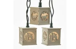 Wooden Lantern Light Set